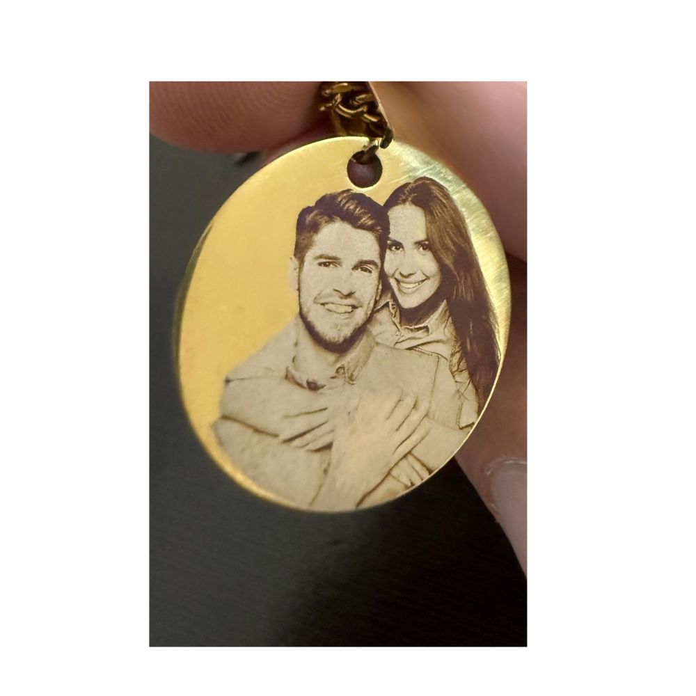 Lanțișor Placat cu Aur 14K - Personalizat cu Poză ta