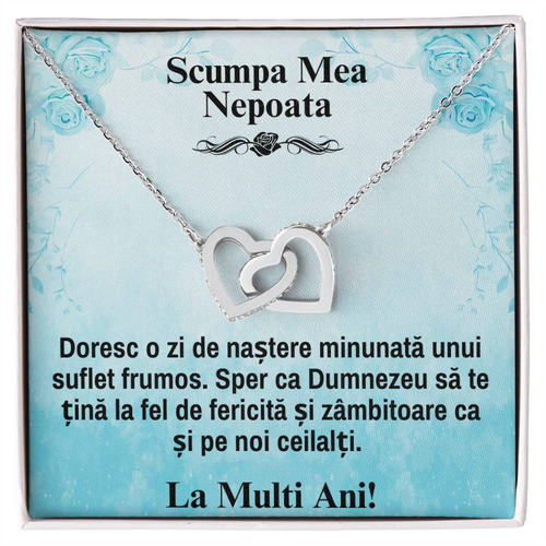 Cadou Nepoti – Colier Inimi Pereche