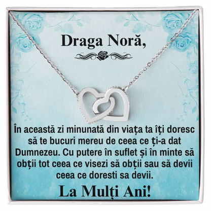 Cadou pt Nora - Colier Inimi Pereche!
