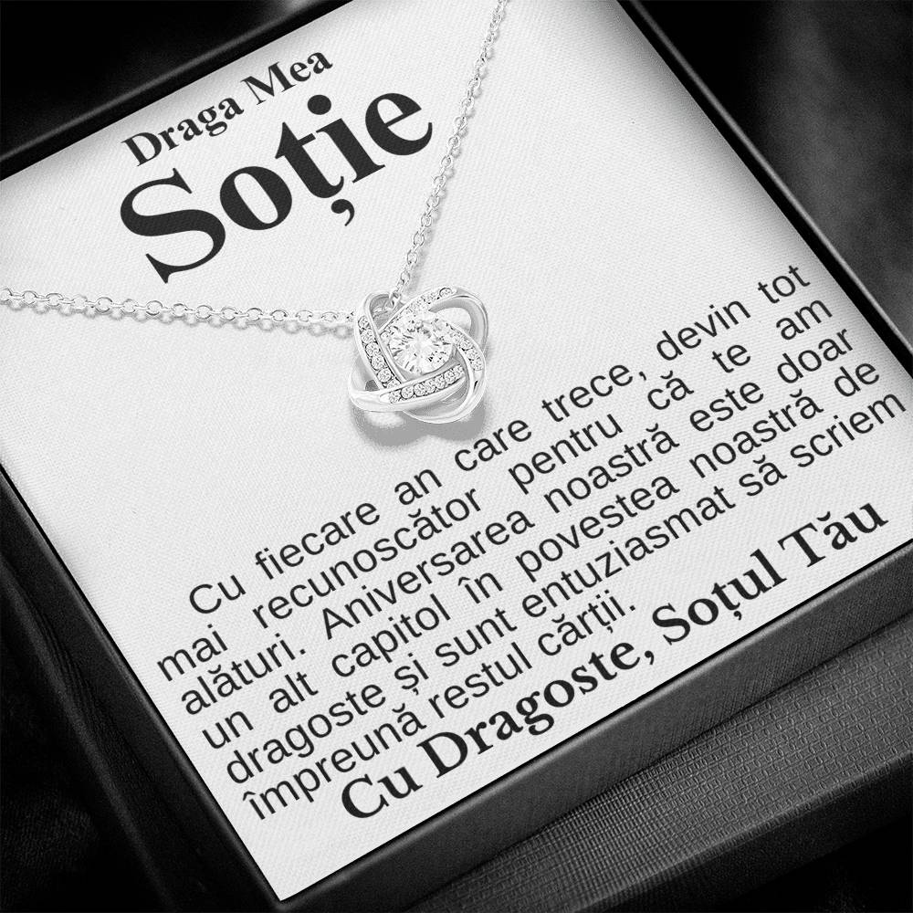 Cadouri Sotii - Colier Love Knot Aniversare