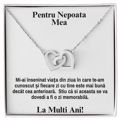 Colier Pentru Nepoata -  Colier Inimi Pereche