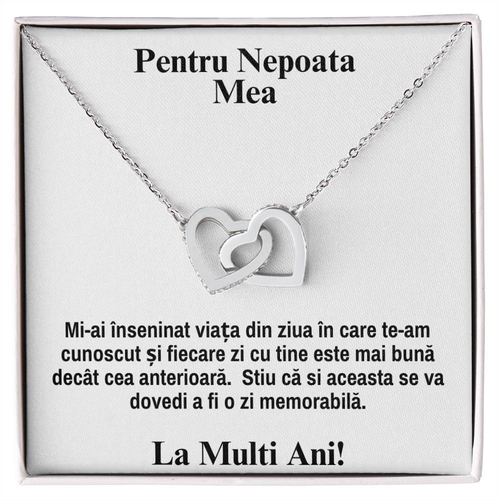 Colier Pentru Nepoata -  Colier Inimi Pereche