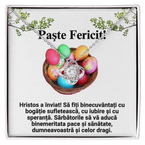 Colier cu Mesaj de Paste