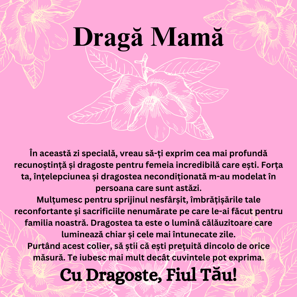 Colier cu mesaj pentru Mama - Colier