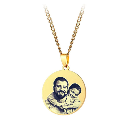 Lanțișor Placat cu Aur 14K - Personalizat cu Poză ta