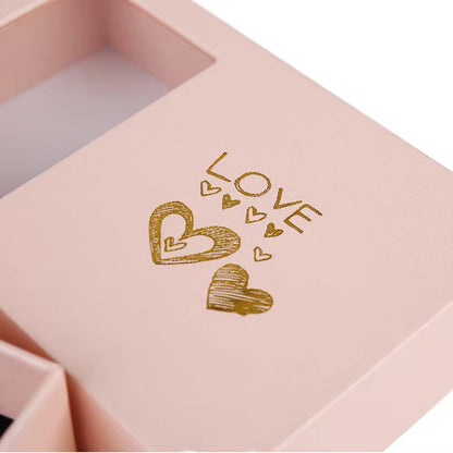Set Brățări Personalizate pentru Cuplu + Ambalaj Cutie Trandafiri
