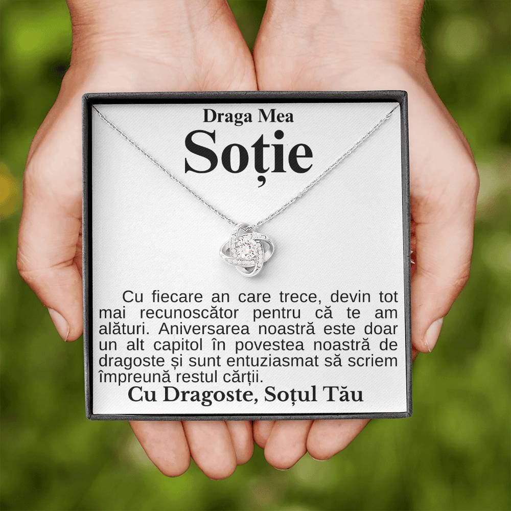 Cadouri Sotii - Colier Love Knot Aniversare