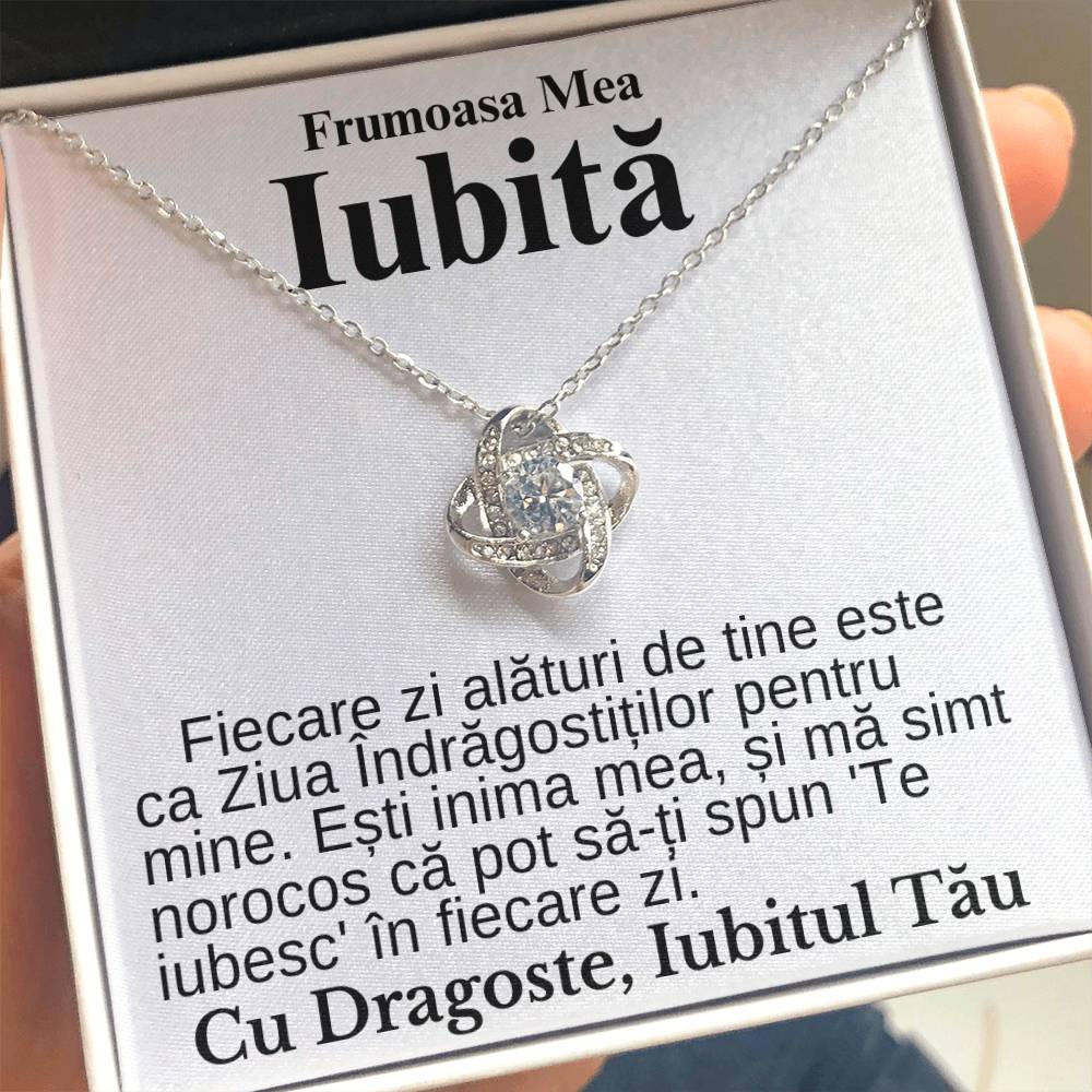 Frumoasa Mea Iubită- Colier Love Knot Declarație Iubire