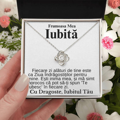 Frumoasa Mea Iubită- Colier Love Knot Declarație Iubire