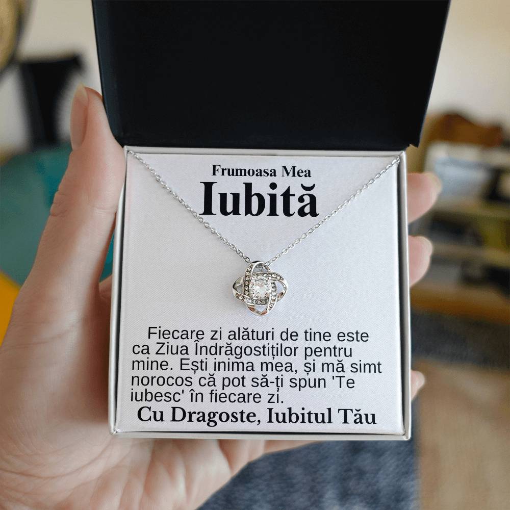 Frumoasa Mea Iubită- Colier Love Knot Declarație Iubire