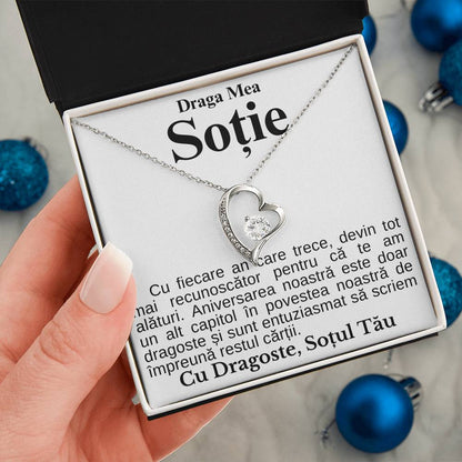 Cadou Pentru Ziua Sotiei - Colier Heart Diamond