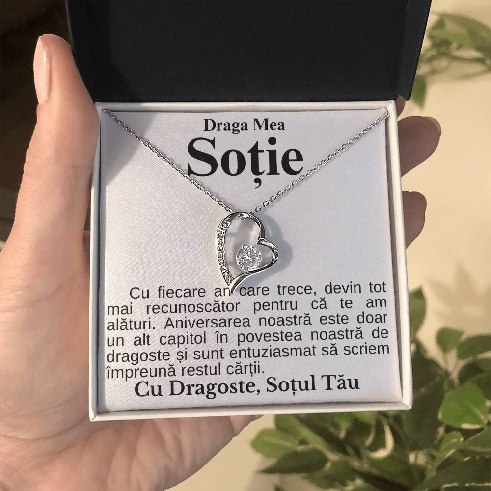 Cadou Pentru Ziua Sotiei - Colier Heart Diamond