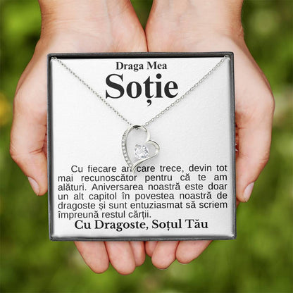Cadou Pentru Ziua Sotiei - Colier Heart Diamond