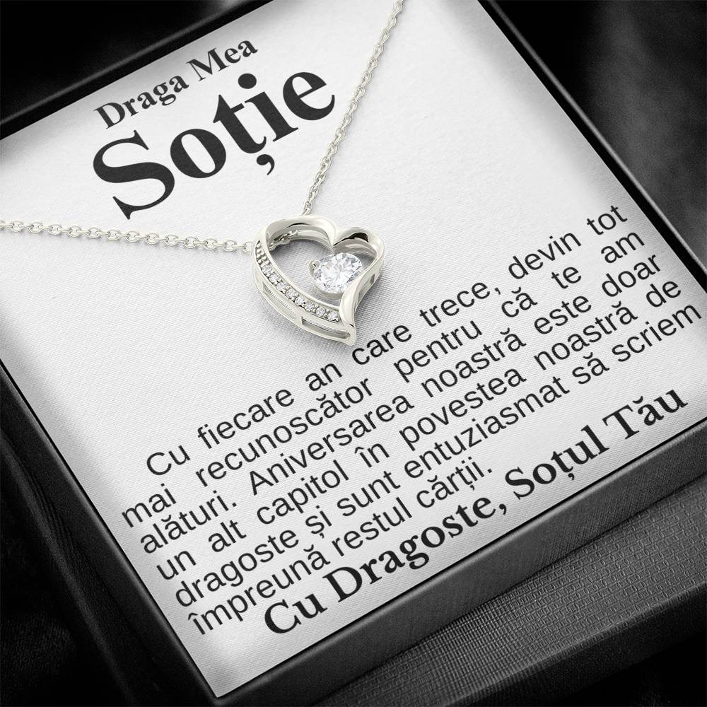 Cadou Pentru Ziua Sotiei - Colier Heart Diamond