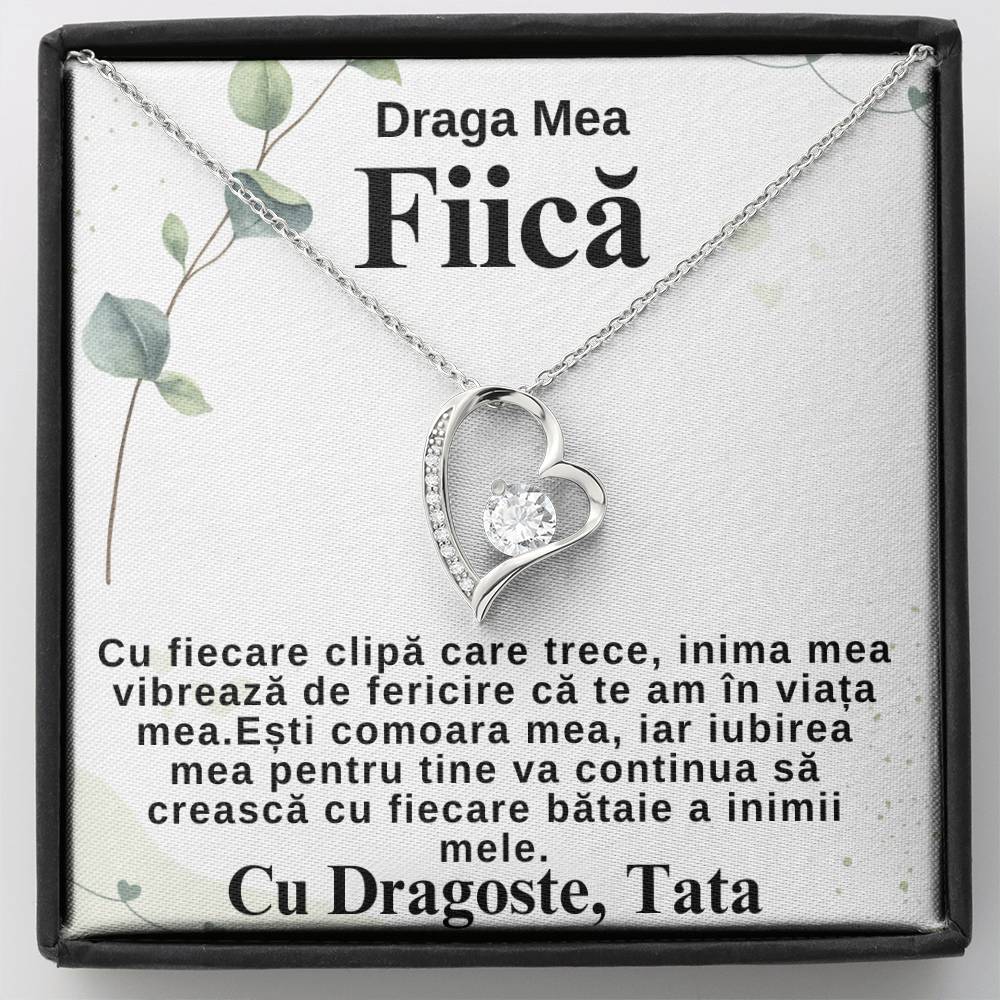 Cadou de la tata - Colier Inima Forever