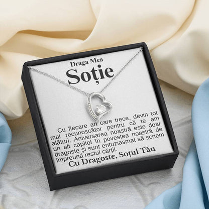 Cadou Pentru Ziua Sotiei - Colier Heart Diamond