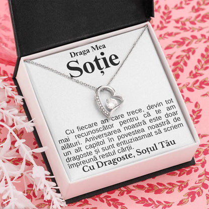 Cadou Pentru Ziua Sotiei - Colier Heart Diamond