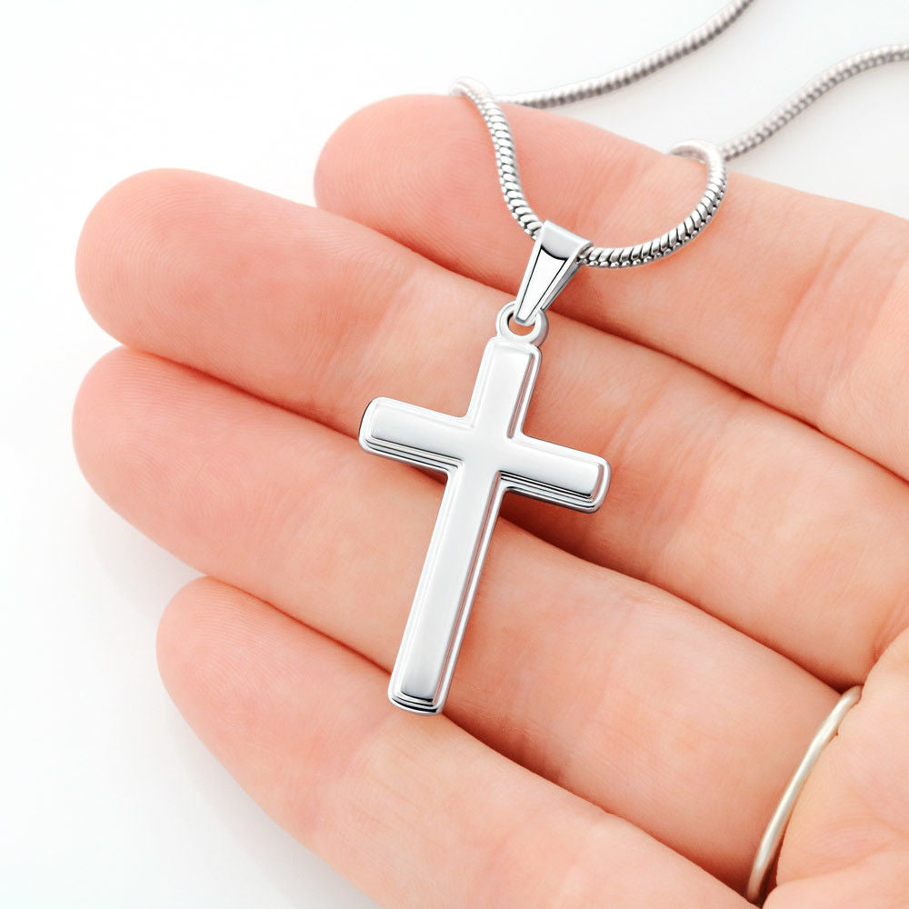 Cadou Personalizat Pentru Fiu - Lantisor Cruce
