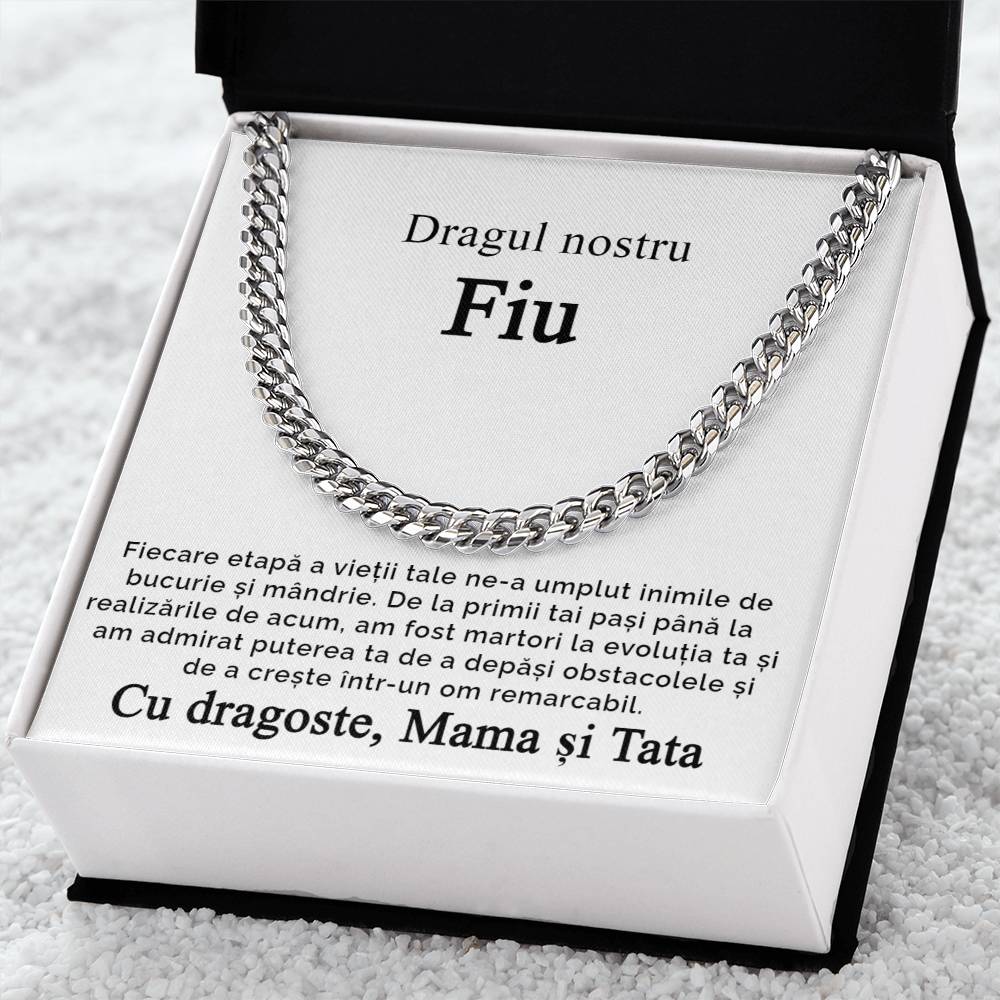 cadou fiu lantisor personalizat