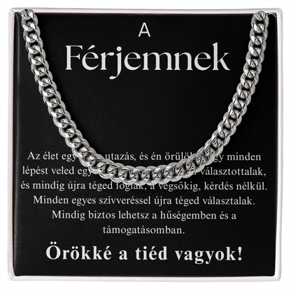 Ajándék a férjnek – Cuban Link nyaklánc