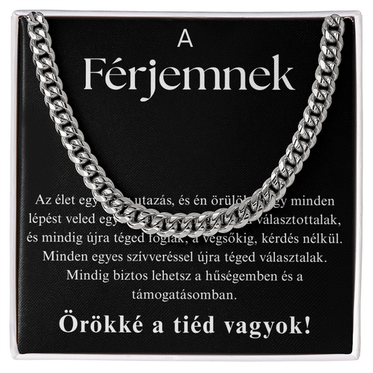 Ajándék a férjnek – Cuban Link nyaklánc
