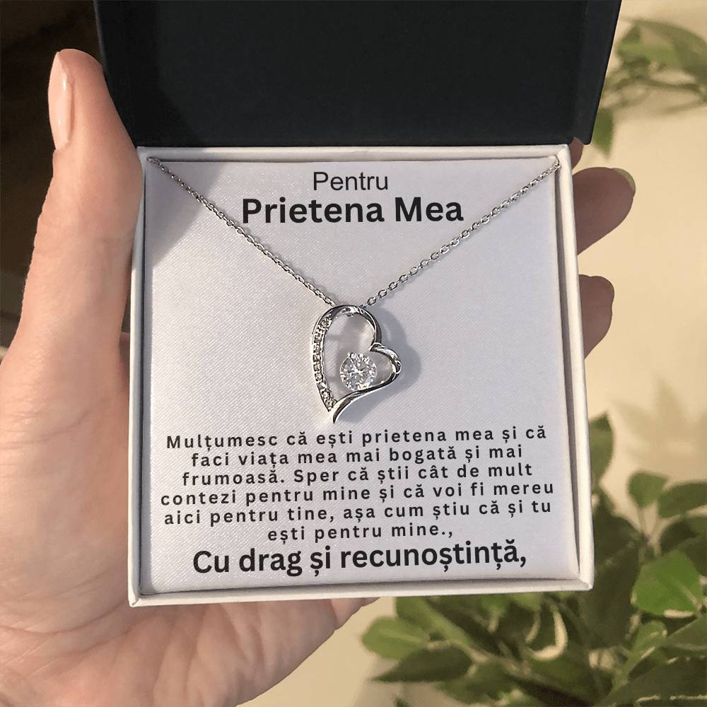 Idei de Cadouri Pentru Prietene - Colier Argint  Inimă