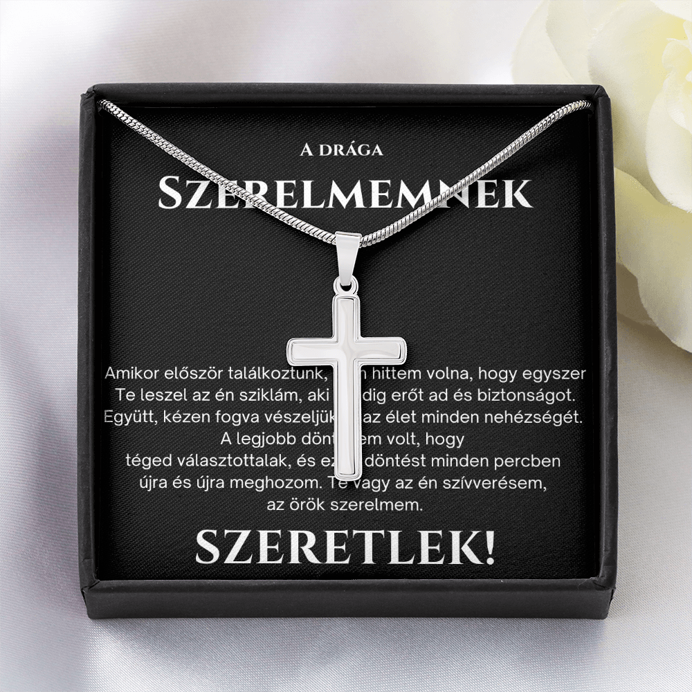 Ajándék szeretett férjemnek – Kereszt nyaklánc
