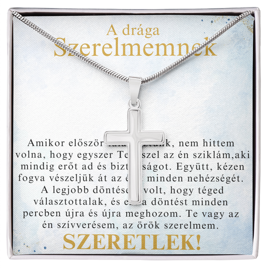 Ajándék szeretett férjemnek – Kereszt nyaklánc